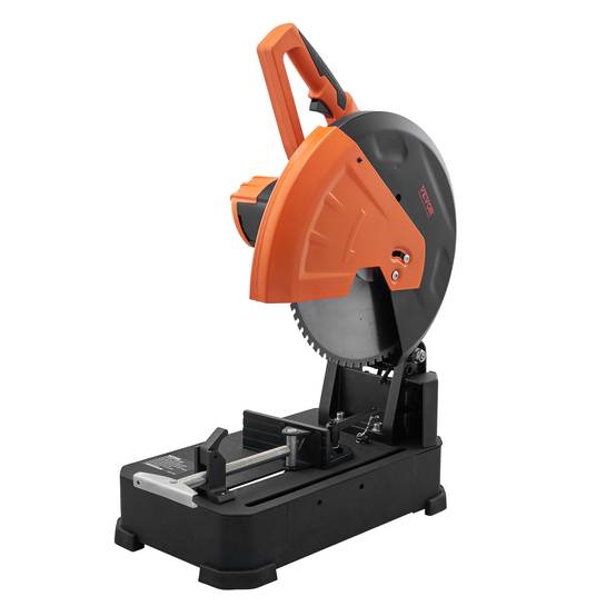VEVOR Tronçonneuse à métaux 35.5cm, scie à onglet 0-45°, 2800W, 1200tr/min, lame inox/alliage. - Image 1
