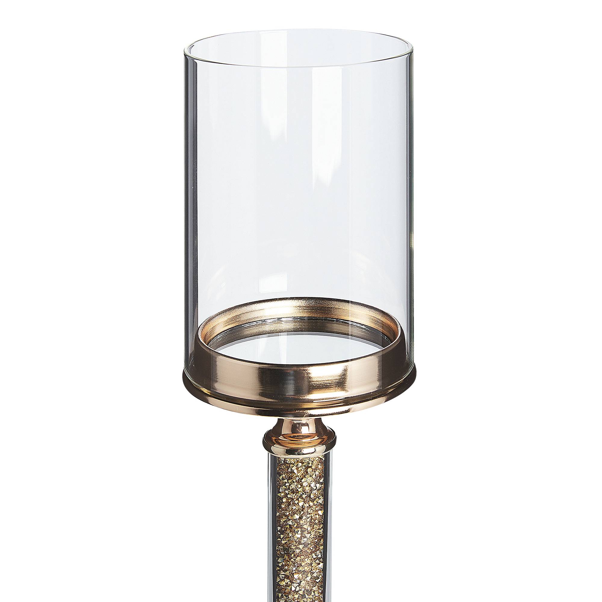 Beliani - Bougeoir Verre Doré ABBEVILLE - 13x13x41- Beliani - Image 4
