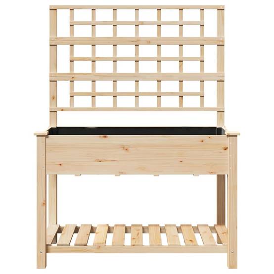 Cache-pot, Pot De Fleurs avec étagère Beige 115 x 60.5 x 153 cm g363 - Image 5