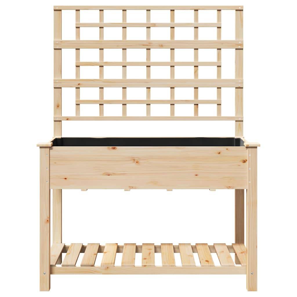 Cache-pot, Pot De Fleurs avec étagère Beige 115 x 60.5 x 153 cm g363 - Image 5