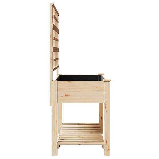 Cache-pot, Pot De Fleurs avec étagère Beige 115 x 60.5 x 153 cm g363 - Image 6