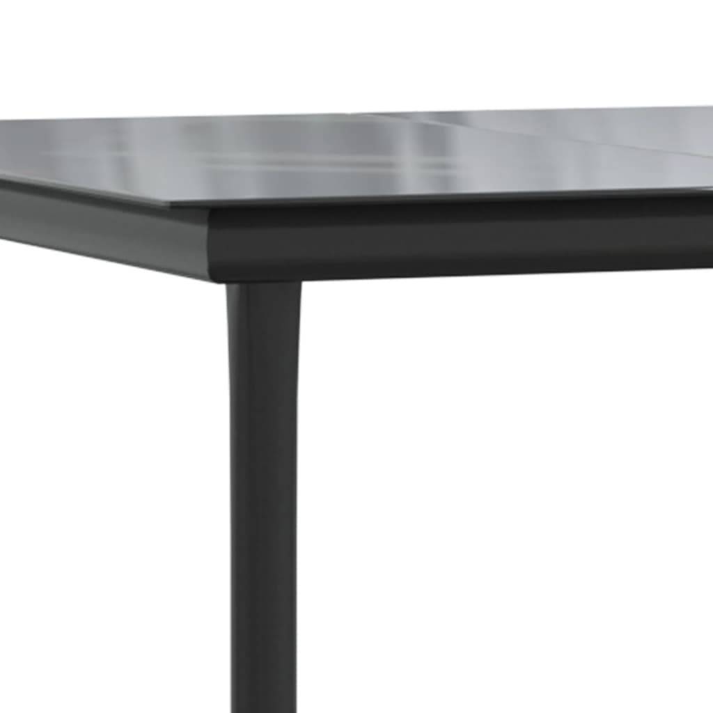 Salon de Jardin 2 Personnes Bicolore Résine Tressée Gris/Noir avec Accoudoirs – ComfortXL Outdoor Living - Image 7