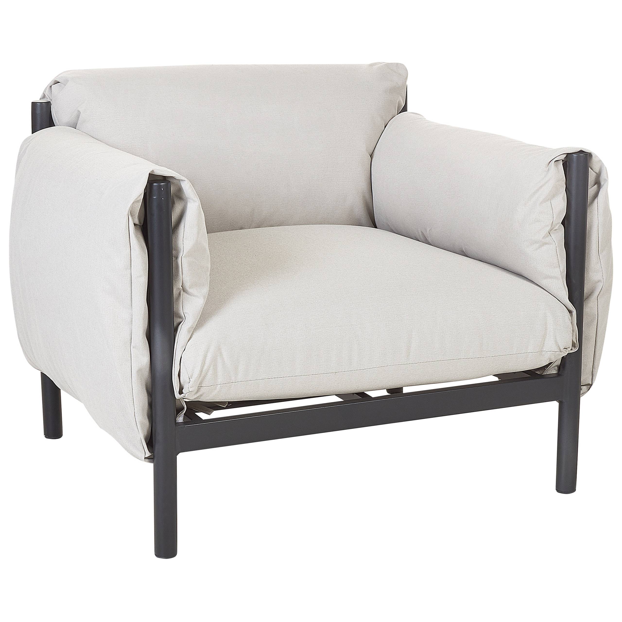 Beliani - Fauteuil Aluminium Gris ESPERIA - Beliani - Imagen 2