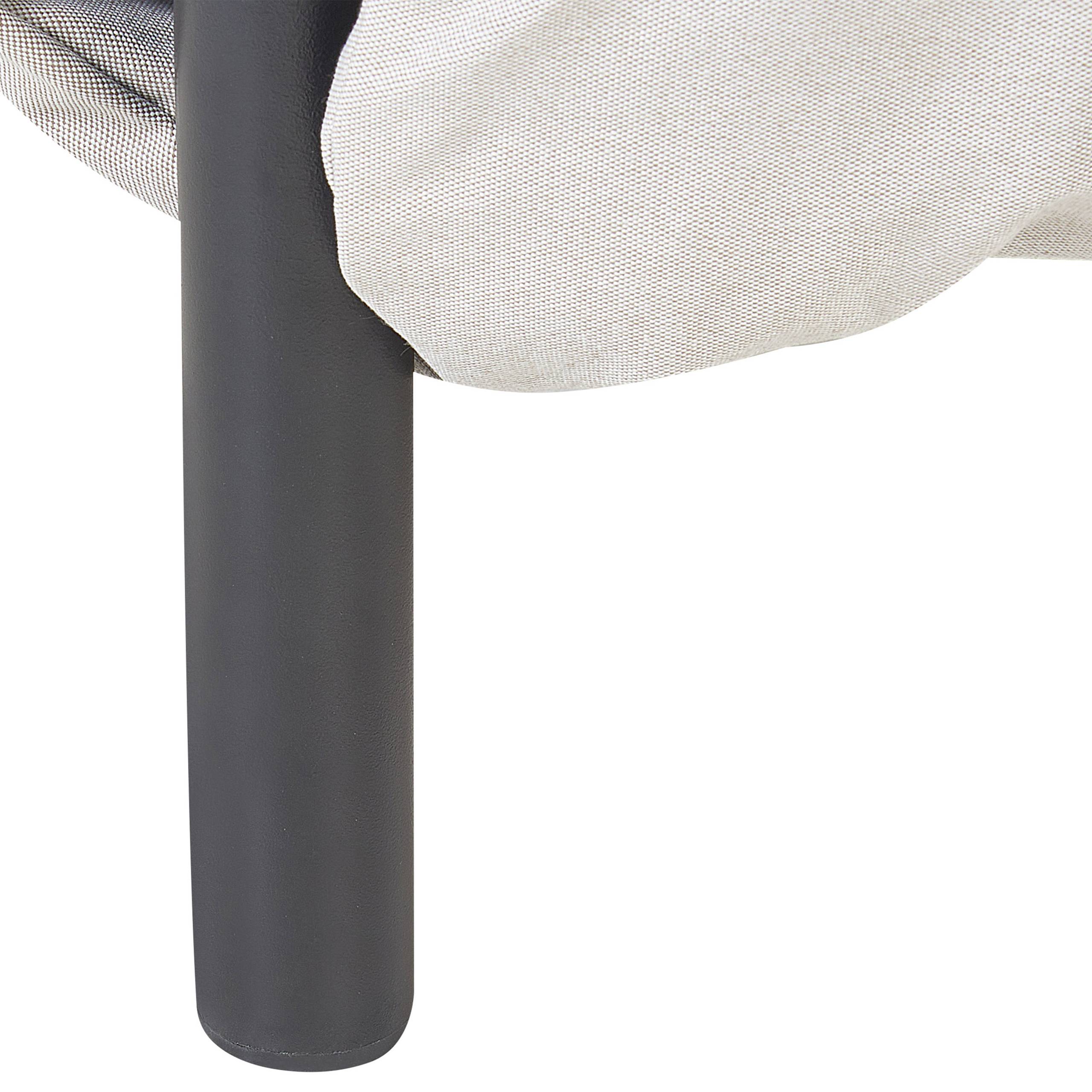 Beliani - Fauteuil Aluminium Gris ESPERIA - Beliani - Imagen 7
