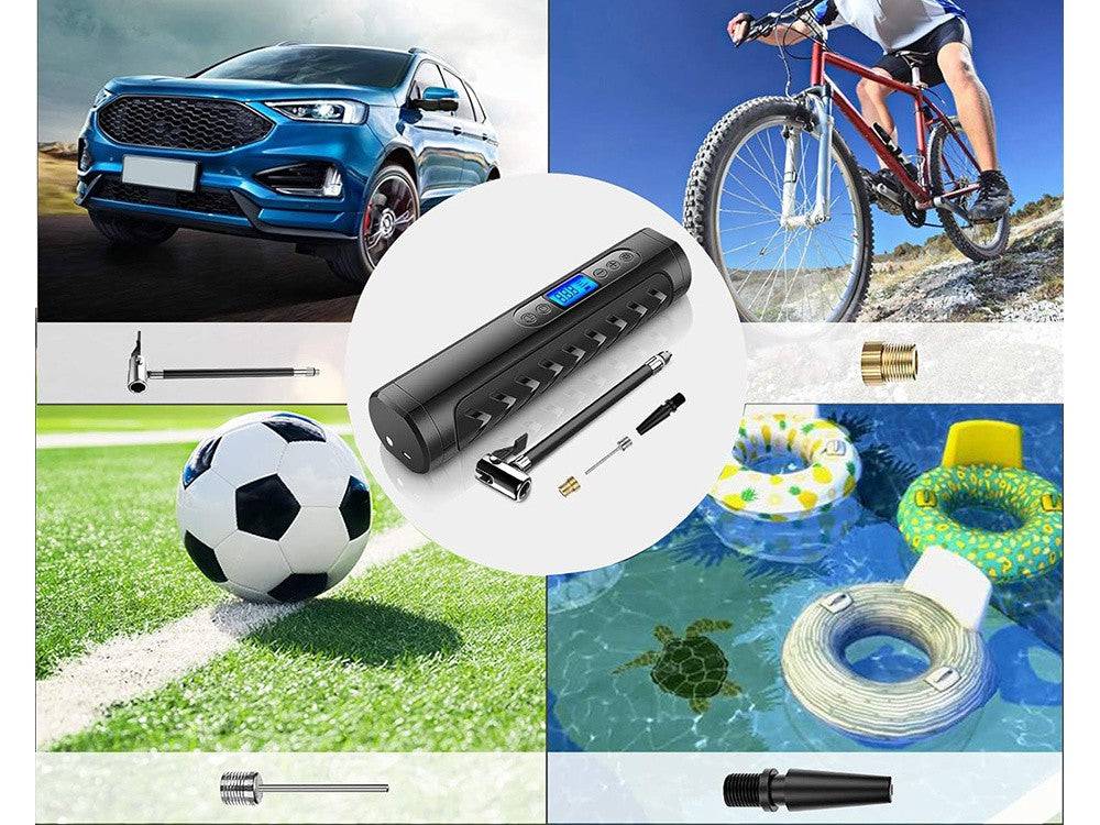 Entrepotbrico - Pompe à batterie pour vélo voiture compresseur électrique 10 bar lcd - Image 5