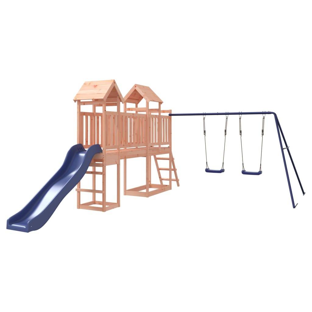 Helloshop26 - Aire de jeux d'extérieur balançoires toboggan portiques robuste jeux jardin 313 x 525 x 214 cm bois massif de douglas - Imagen 2