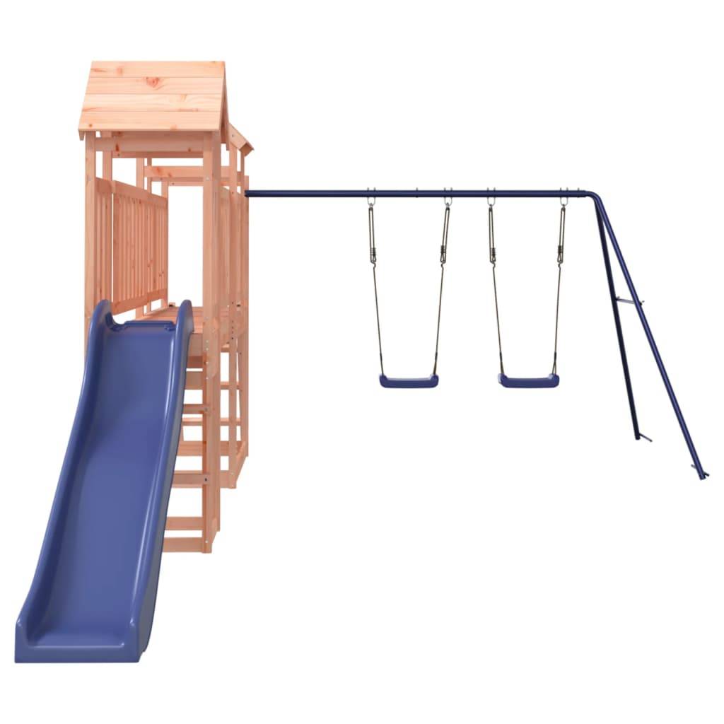 Helloshop26 - Aire de jeux d'extérieur balançoires toboggan portiques robuste jeux jardin 313 x 525 x 214 cm bois massif de douglas - Imagen 3