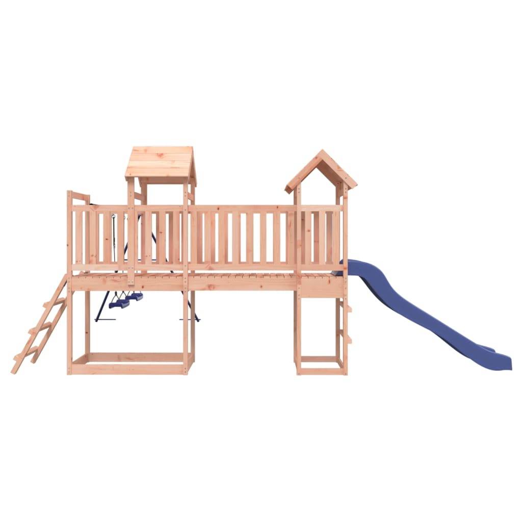 Helloshop26 - Aire de jeux d'extérieur balançoires toboggan portiques robuste jeux jardin 313 x 525 x 214 cm bois massif de douglas - Imagen 4