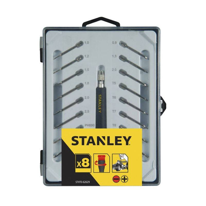stanley - Jeu de 16 micro tournevis mutilâmes fente + phillips + hexagonal + torx STANLEY STHT0-62633 Stanley - Imagen 3