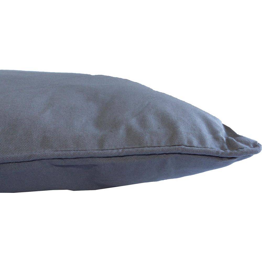 Jardindeco - Coussin en coton coloré Salsa 45 cm (Lot de 2) Gris anthracite - Imagen 2