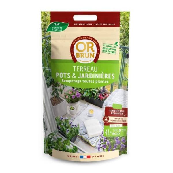 Or Brun - Or Brun Terreau Pots Et Jardinieres 4l - Imagen 2