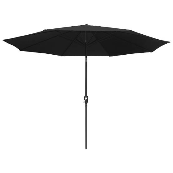 Happy Garden - Toile pour parasol droit HAPUNA rond 3,30m de diamètre noir - HAPPY GARDEN - Image 3