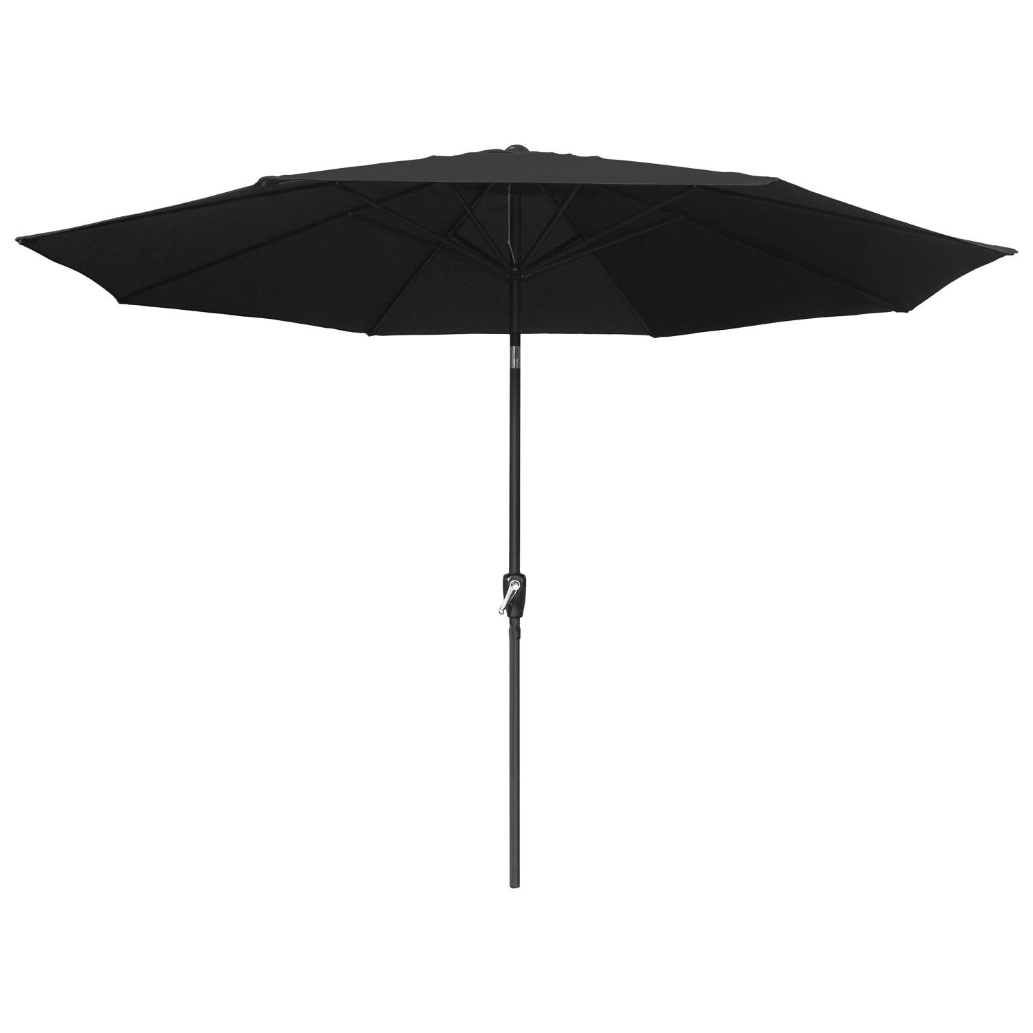 Happy Garden - Toile pour parasol droit HAPUNA rond 3,30m de diamètre noir - HAPPY GARDEN - Image 3
