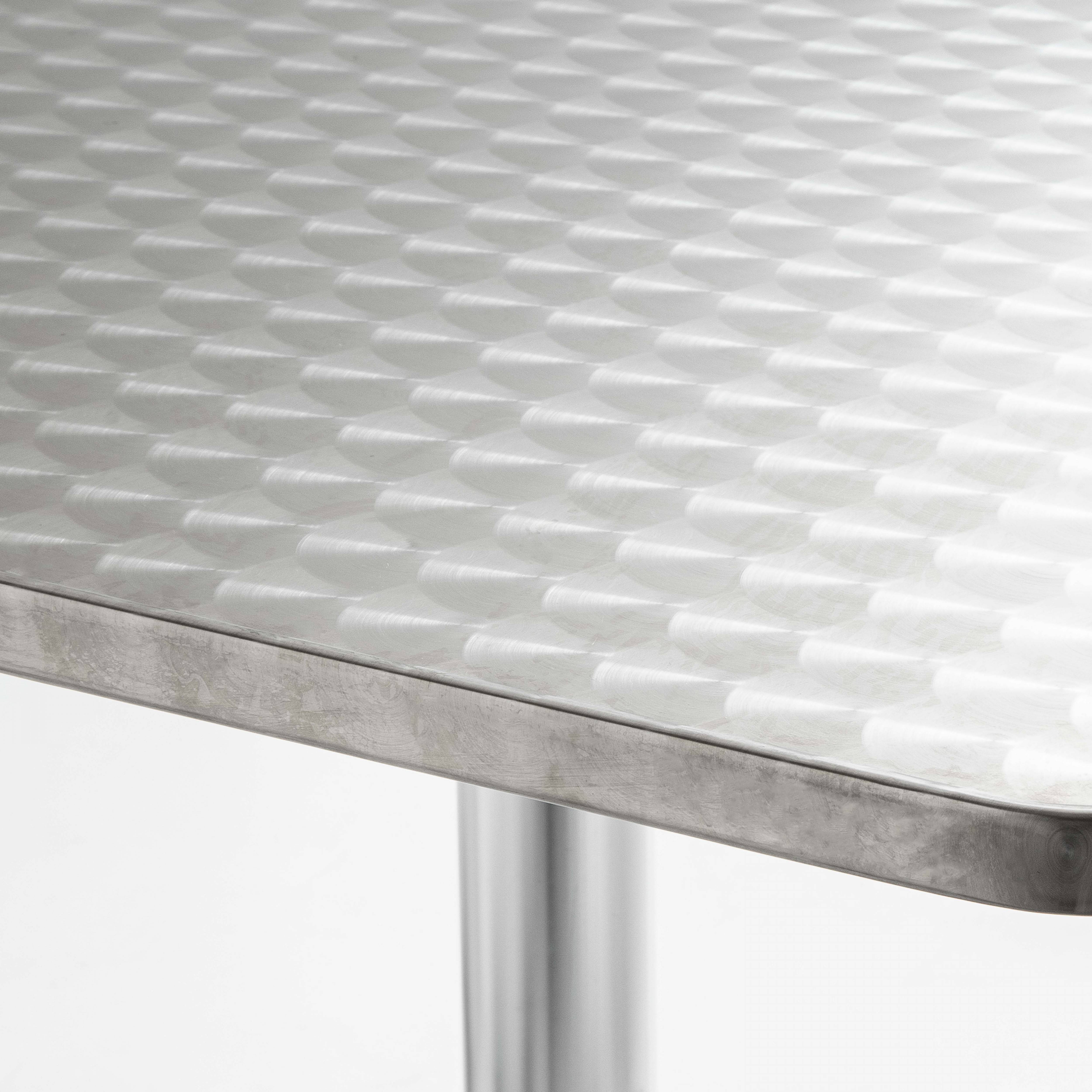 Oviala - Table haute mange debout carrée en aluminium Brixton - Oviala - Imagen 3