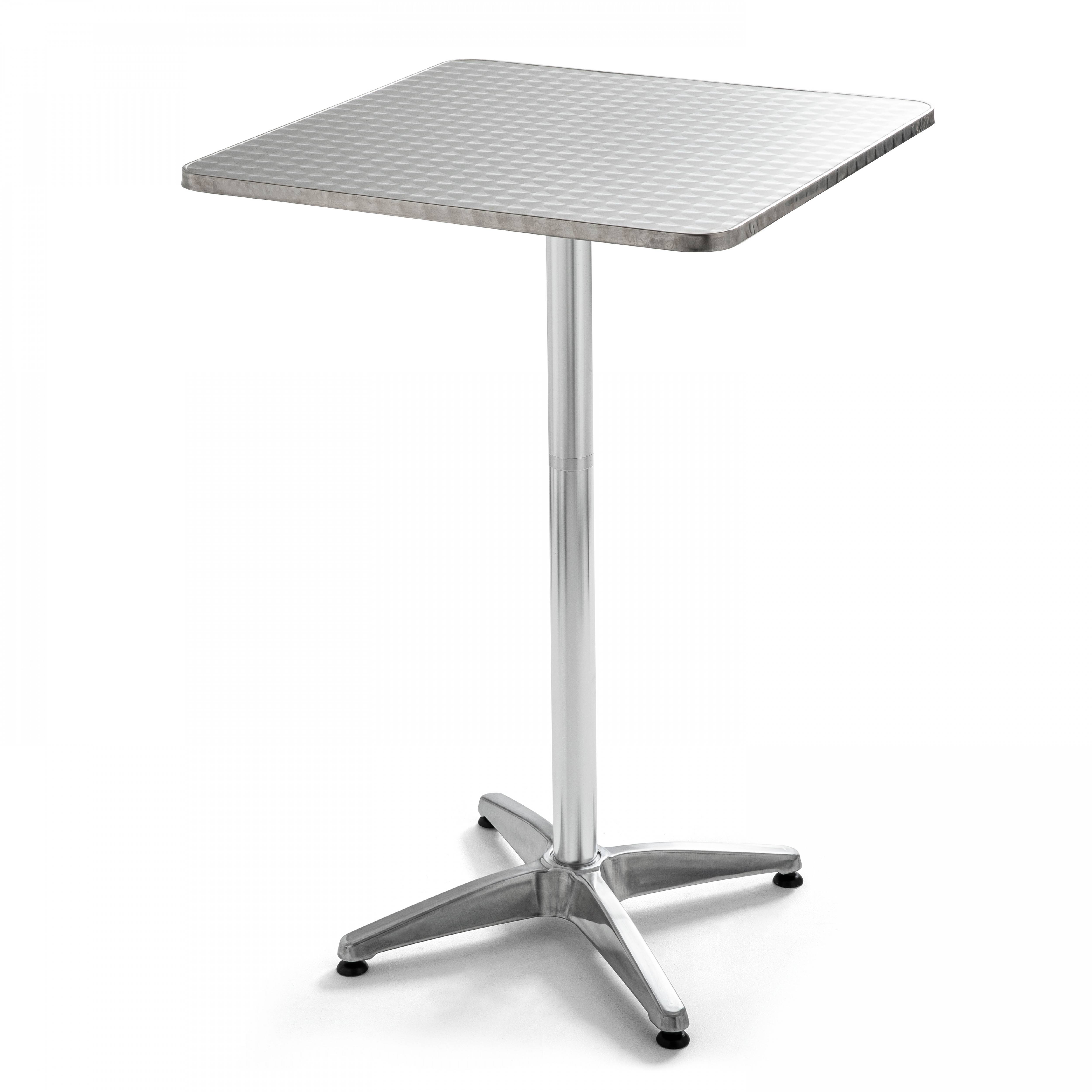 Oviala - Table haute mange debout carrée en aluminium Brixton - Oviala - Imagen 1