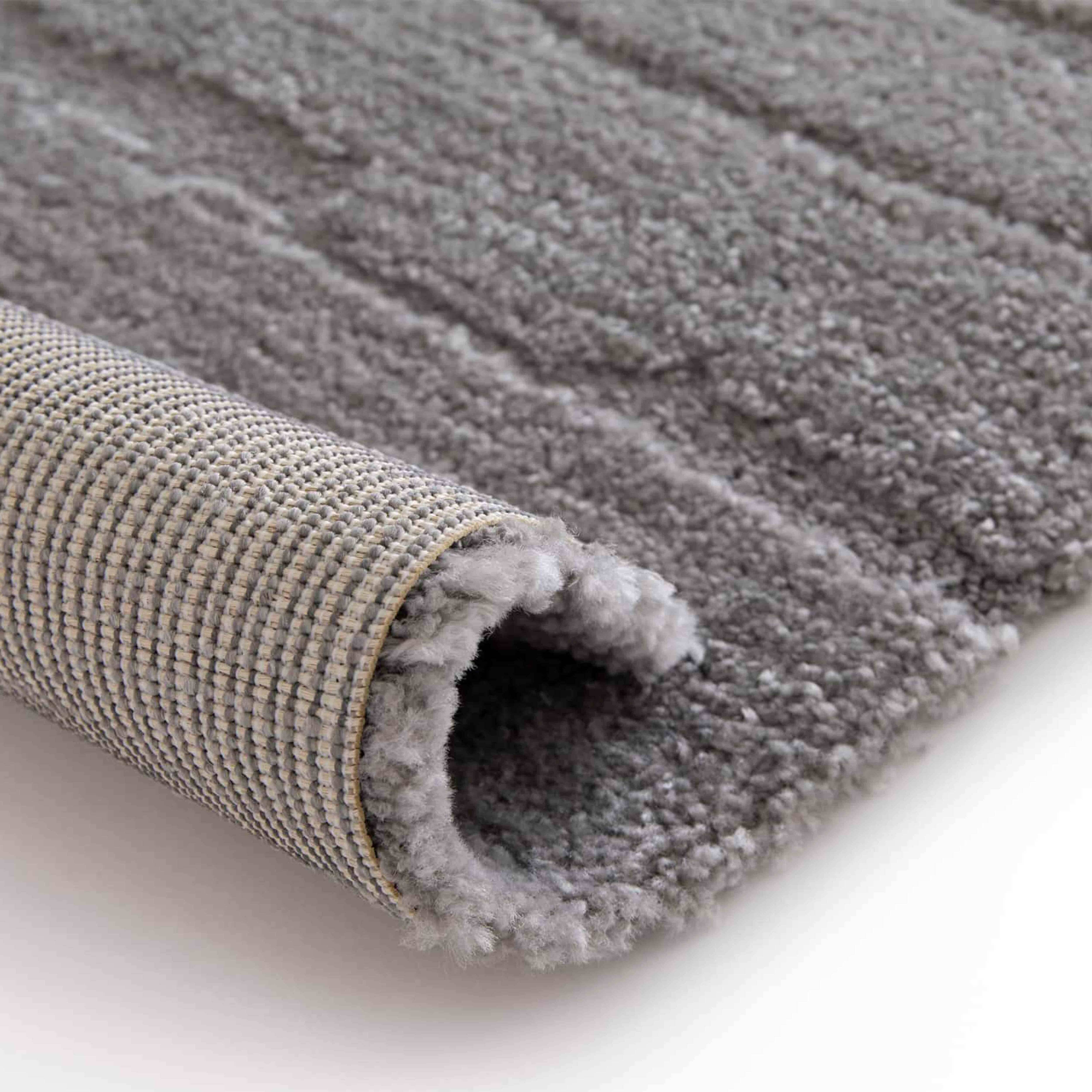 Oviala - Tapis rectangulaire à poils ras motif uni gris 120 x 170 cm Fauve - Oviala - Imagen 5