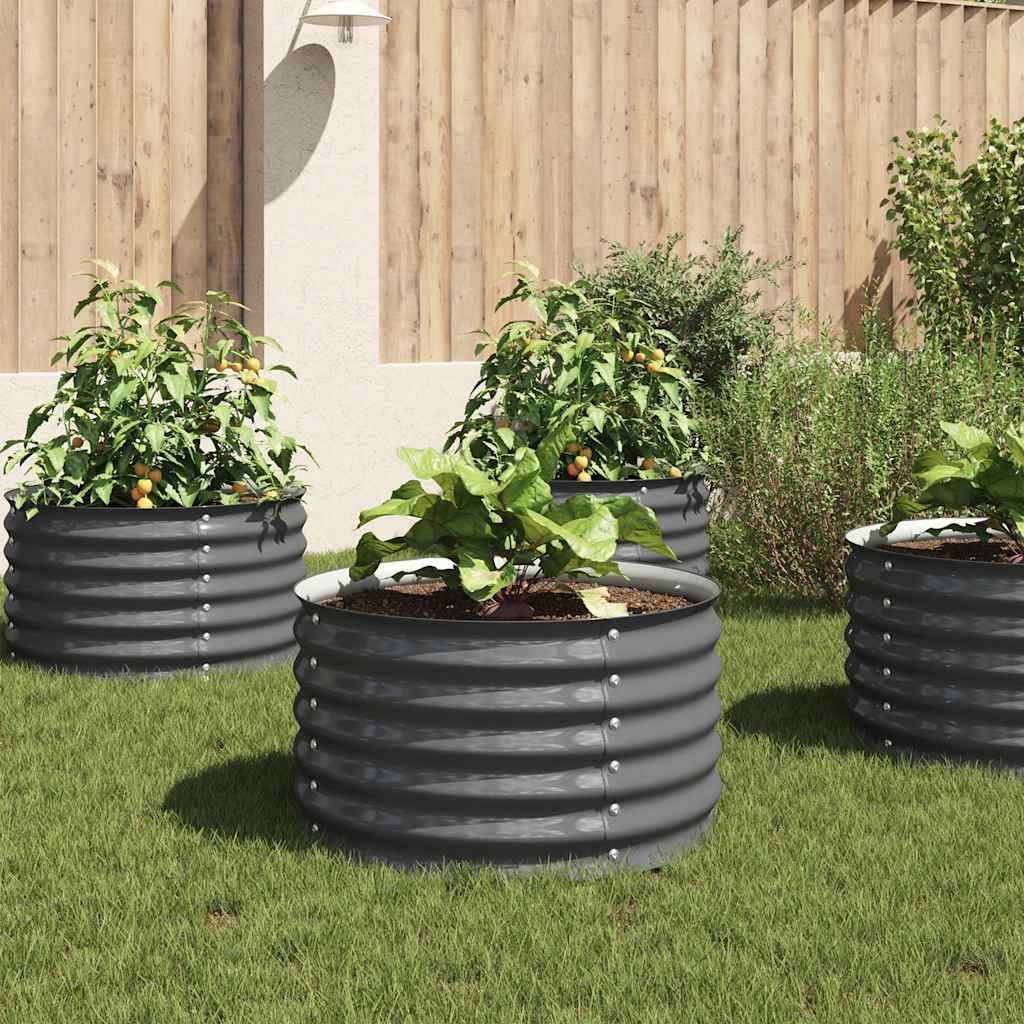 Prolenta Premium - Jardinière acier gris 80 x 80 x 44 cm - Prolenta premium p358.3 - Image 2