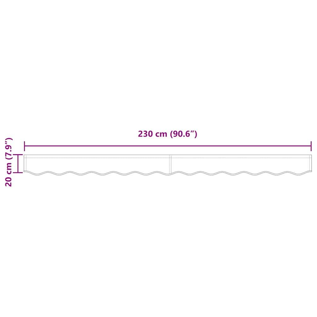 Vidaxl - Remplacement de lambrequin Jaune et blanc 2,5 m Polyester vidaXL 42000680 - Imagen 3