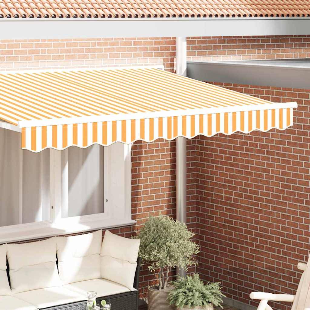 Vidaxl - Remplacement de lambrequin Jaune et blanc 2,5 m Polyester vidaXL 42000680 - Imagen 1