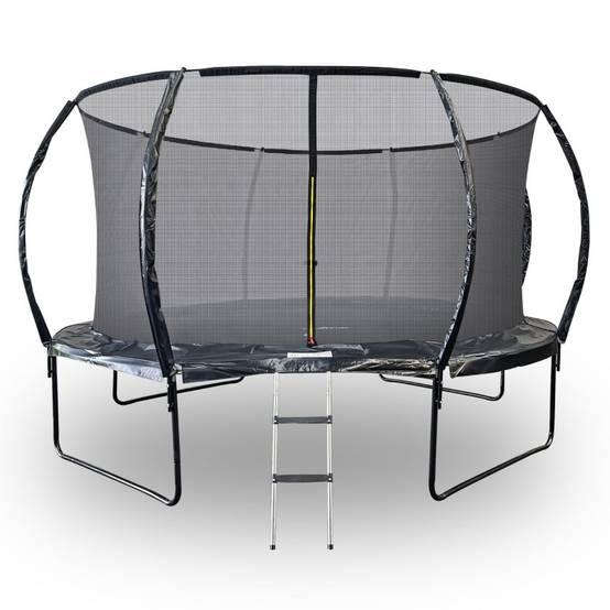 Trampoline 14Ft ø 427 cm noire avec Echelle, Protection et Filet de sécurité JUMP4FUN - Image 1