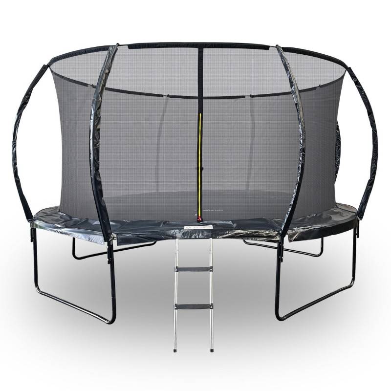 Trampoline 14Ft ø 427 cm noire avec Echelle, Protection et Filet de sécurité JUMP4FUN - Image 1