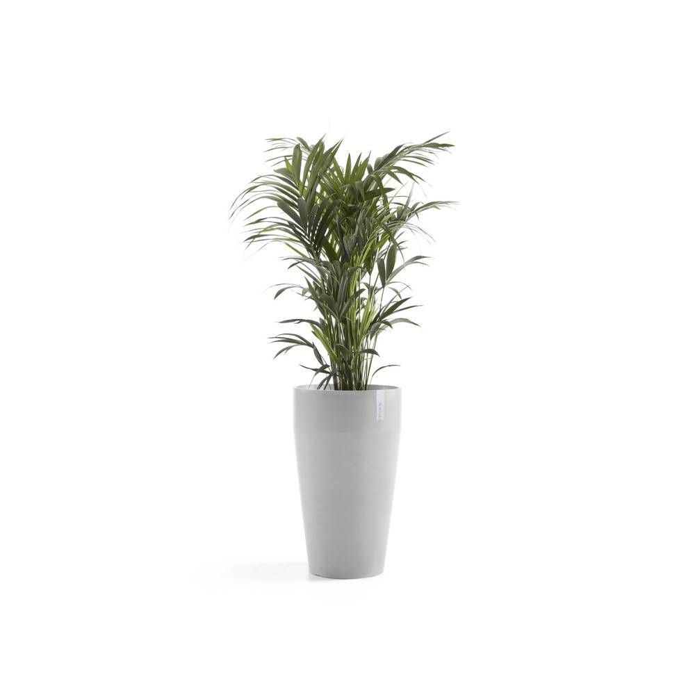 Ecopots - Pot Haut Sankara 75 Blanc Gris - Ø 45 x H. 75 cm - 78 L ECOPOTS - Imagen 1