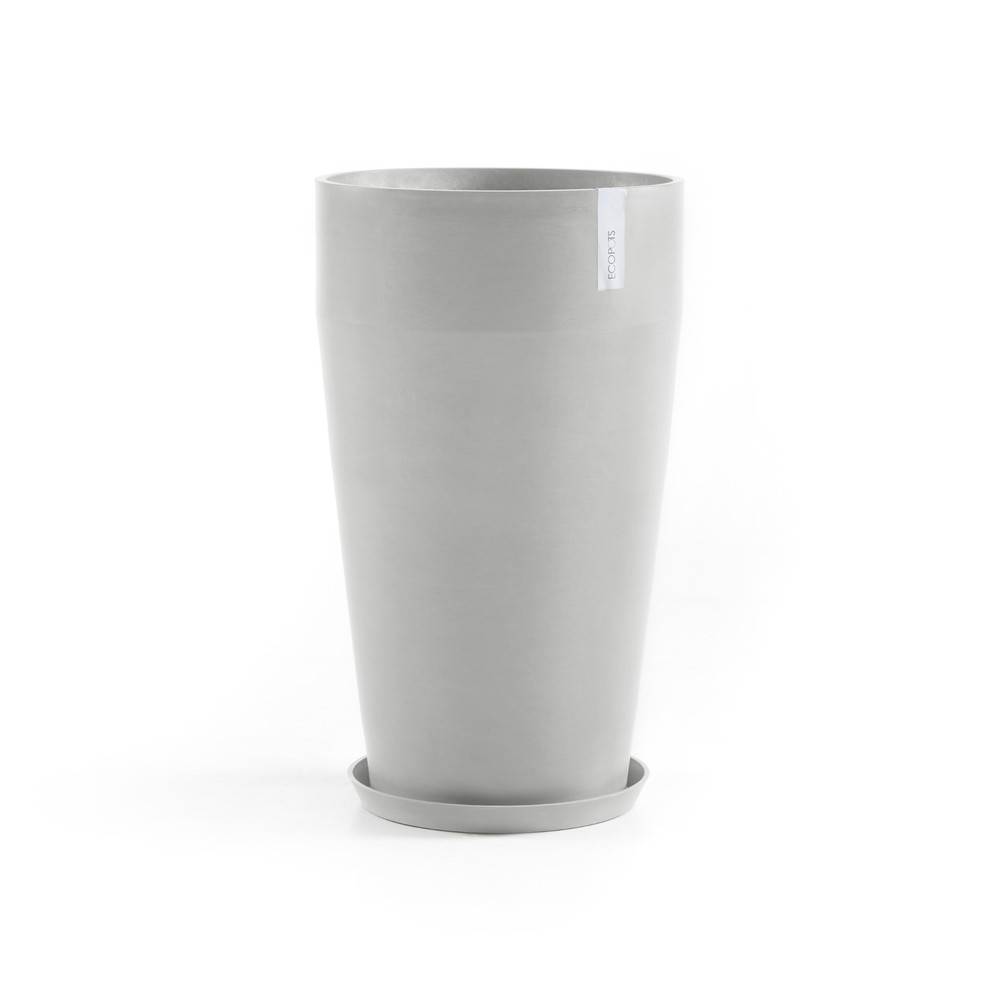 Ecopots - Pot Haut Sankara 75 Blanc Gris - Ø 45 x H. 75 cm - 78 L ECOPOTS - Imagen 4