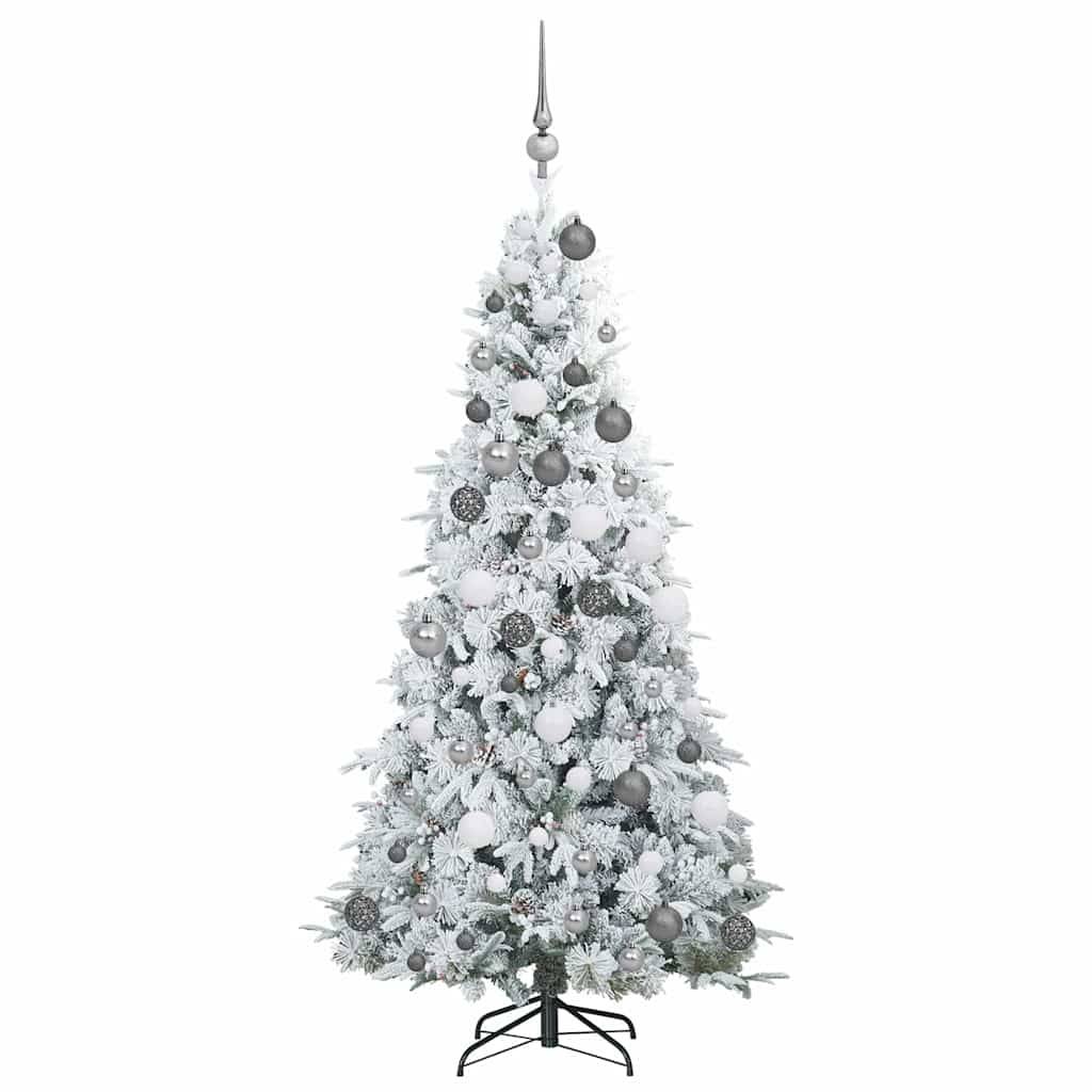 Vidaxl - Sapin de Noël Artificiel à Branches Articulées Blanc 180 cm vidaXL 3397483 - Image 5