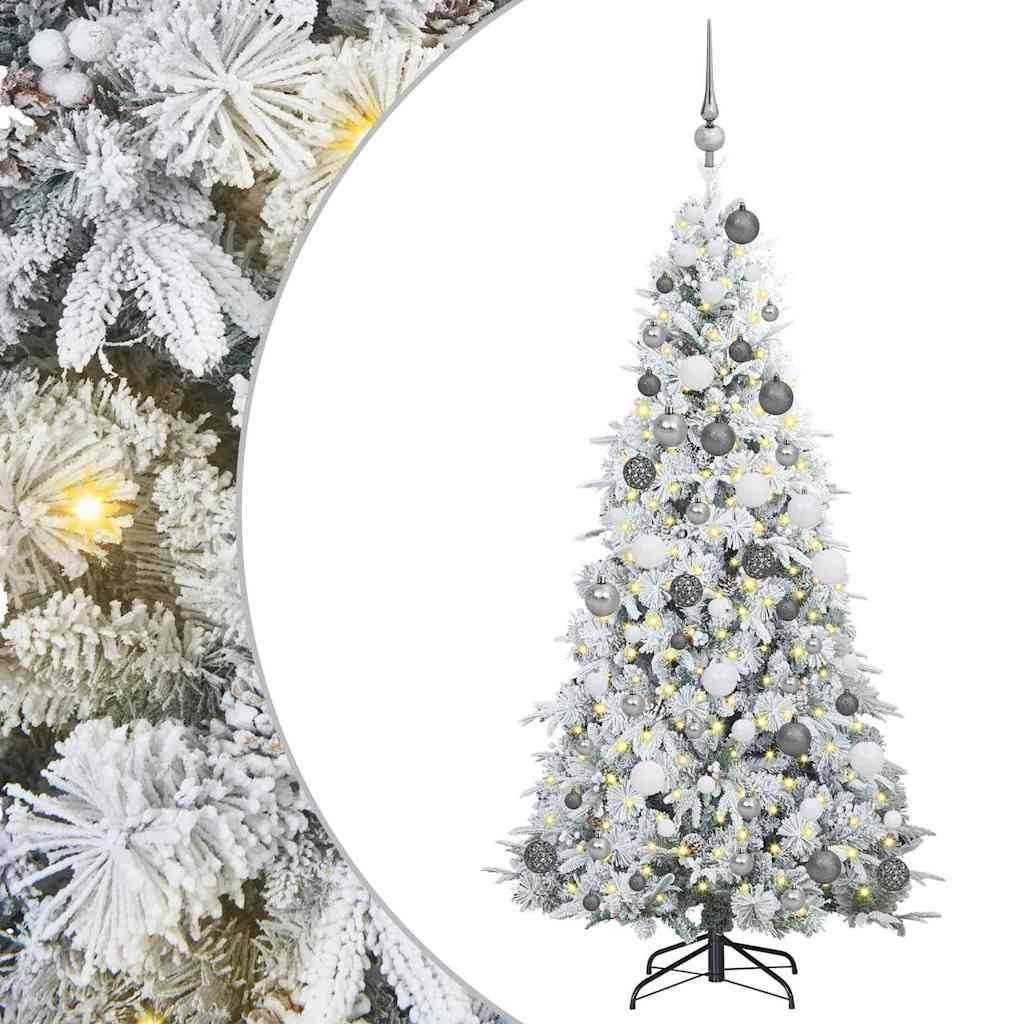 Vidaxl - Sapin de Noël Artificiel à Branches Articulées Blanc 180 cm vidaXL 3397483 - Image 2
