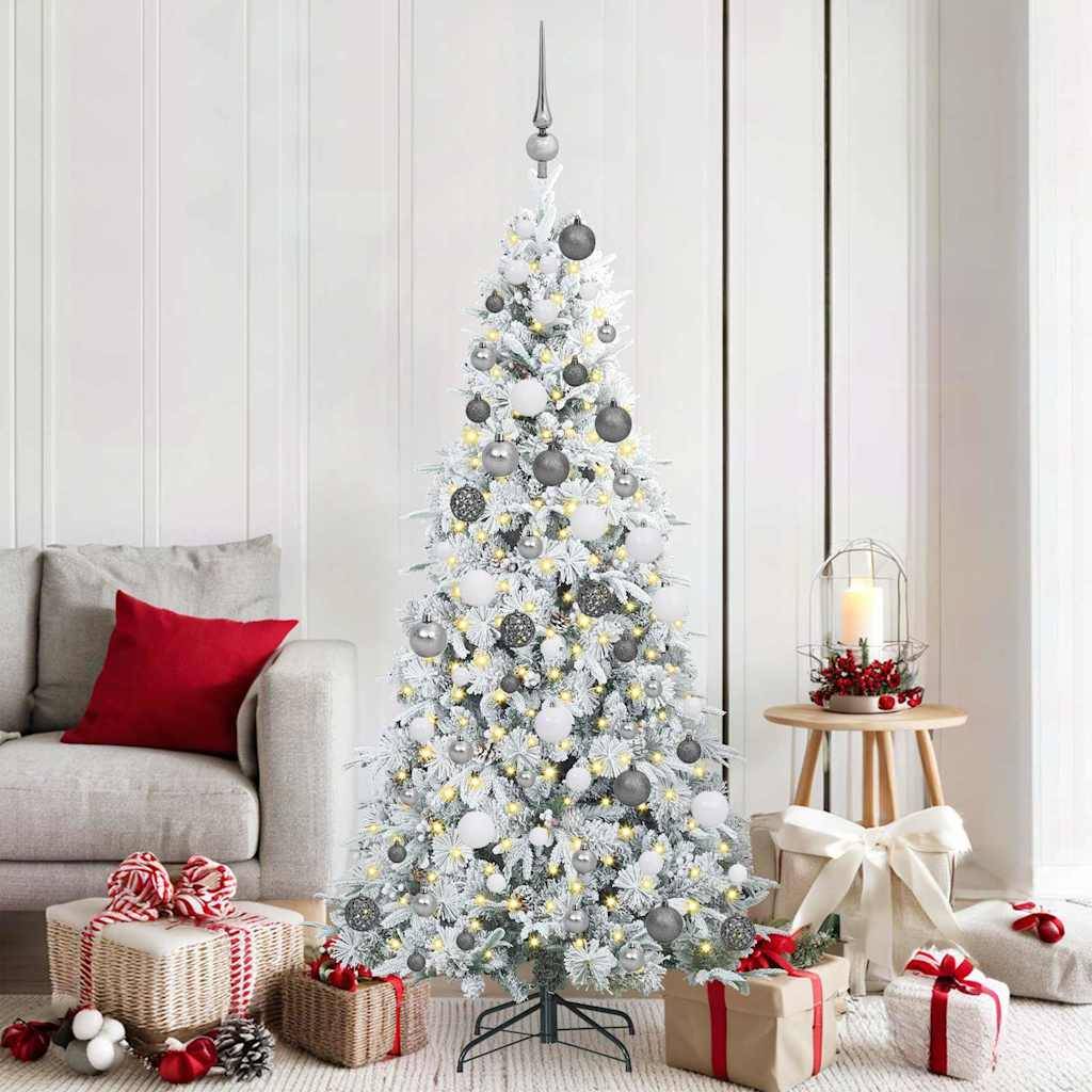 Vidaxl - Sapin de Noël Artificiel à Branches Articulées Blanc 180 cm vidaXL 3397483 - Image 1