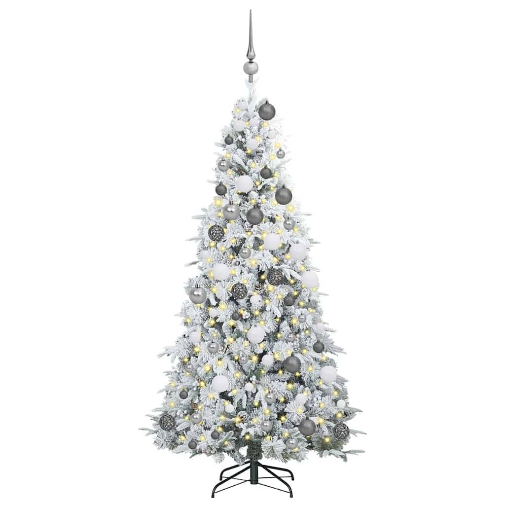 Vidaxl - Sapin de Noël Artificiel à Branches Articulées Blanc 180 cm vidaXL 3397483 - Image 4