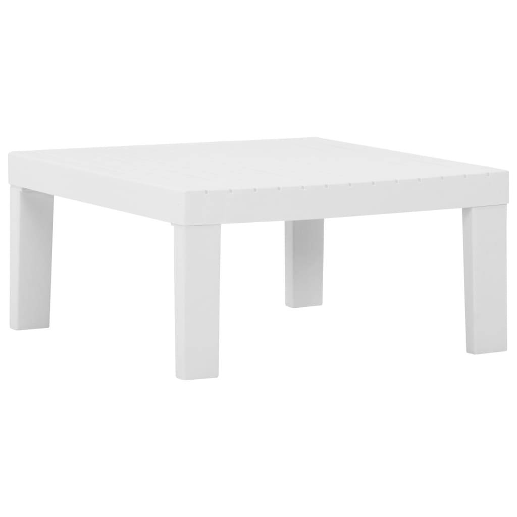 Salon de Jardin 2 pcs Canapé et Table Basse Plastique Coussins Blanc – ComfortXL Outdoor Living - Image 7