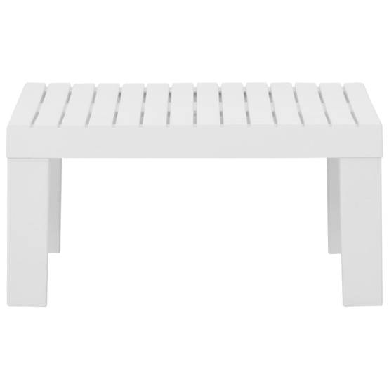 Salon de Jardin 2 pcs Canapé et Table Basse Plastique Coussins Blanc – ComfortXL Outdoor Living - Image 8
