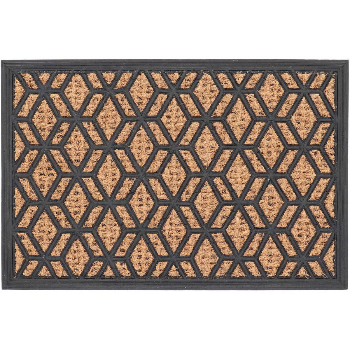Esschert Design - Paillasson en fibres de coco et caoutchouc 60 x 40 cm Losanges - Imagen 1