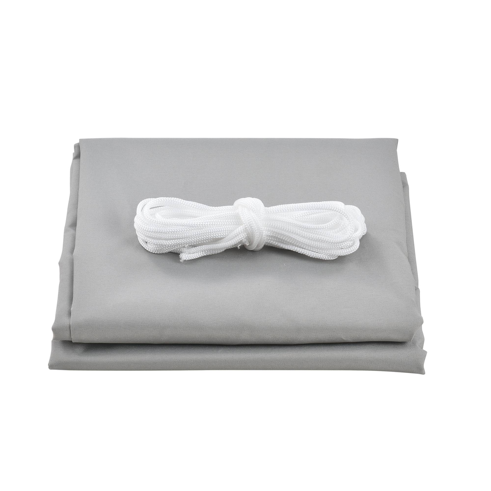 Voile d'Ombrage Lerma Rectangulaire Gris Clair 2 x 3 m [en.casa] - Image 2