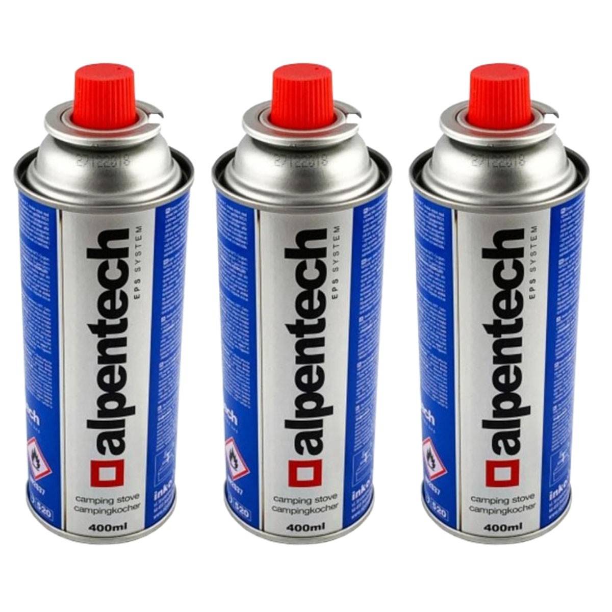 Pack de 3 Cartouches de gaz 250g butane Camping Butane ALPENTECH - Imagen 1