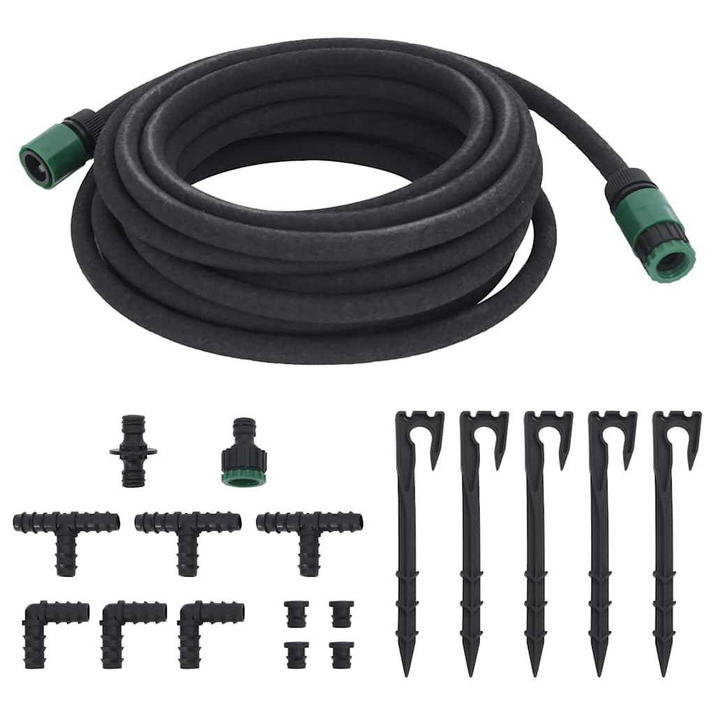 Vidaxl - Tuyau d'arrosage de jardin noir 0,6" 10 m caoutchouc vidaXL 155868 - Image 2