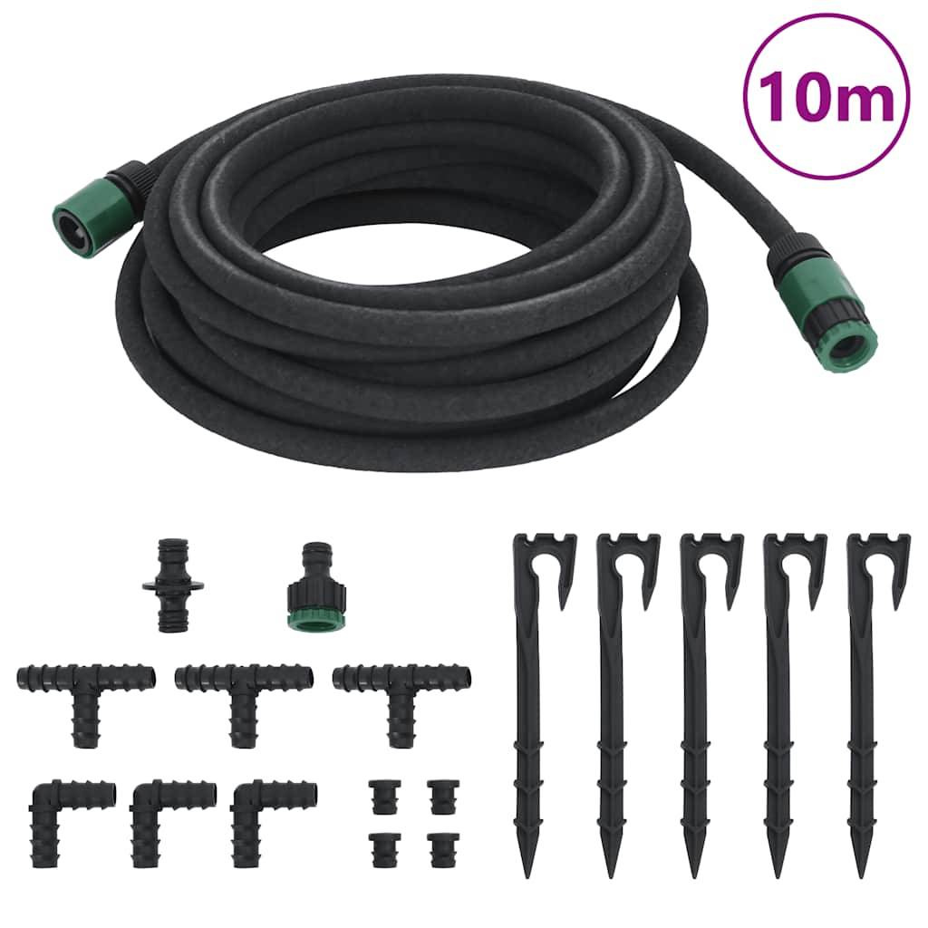 Vidaxl - Tuyau d'arrosage de jardin noir 0,6" 10 m caoutchouc vidaXL 155868