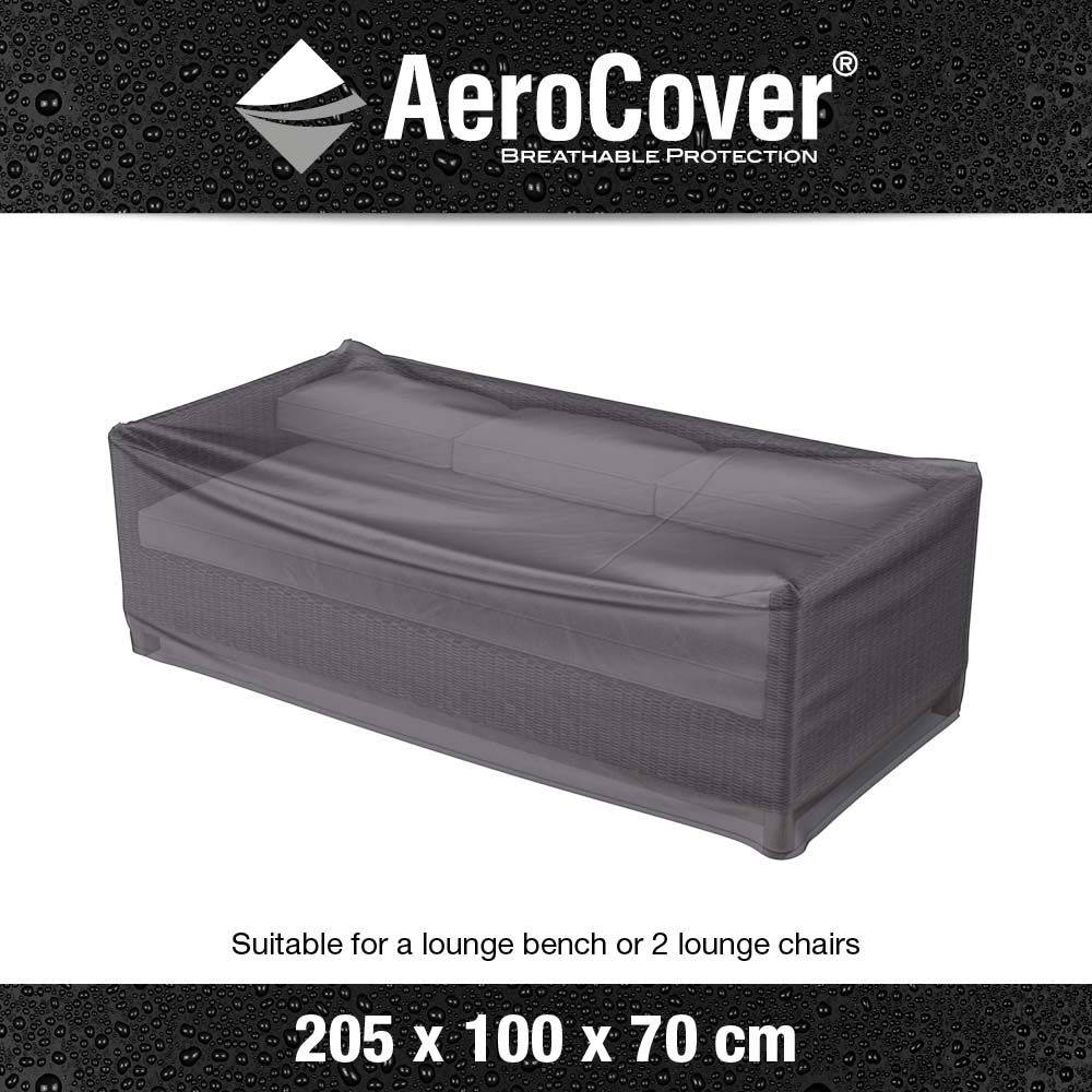 Housse de protection respirante pour banc de jardin Pour banc 205x100xH70 cm Aerocover - Imagen 4