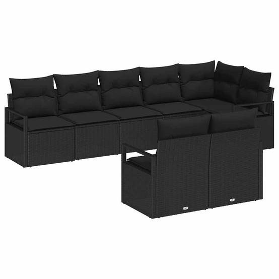ComfortXL - Salon de jardin modulable 8 places en polyrotin résistant aux UV Noir – ComfortXL Outdoor Living - Image 2