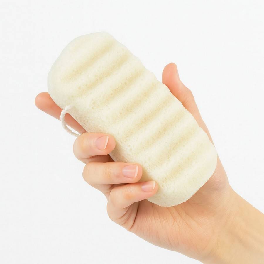 Sun&Sia - Éponge Konjac XL à l'Argile Verte 100% Naturelle – Nettoie en Profondeur et en Douceur, Soin Naturel, Tous Types de Peau - Image 1