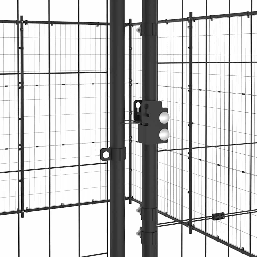 Vidaxl - Chenil d'extérieur pour chiens Acier 24,2 m² vidaXL 3082314 - Imagen 4