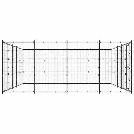Vidaxl - Chenil d'extérieur pour chiens Acier 24,2 m² vidaXL 3082314 - Imagen 6