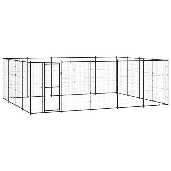 Vidaxl - Chenil d'extérieur pour chiens Acier 24,2 m² vidaXL 3082314 - Imagen 2