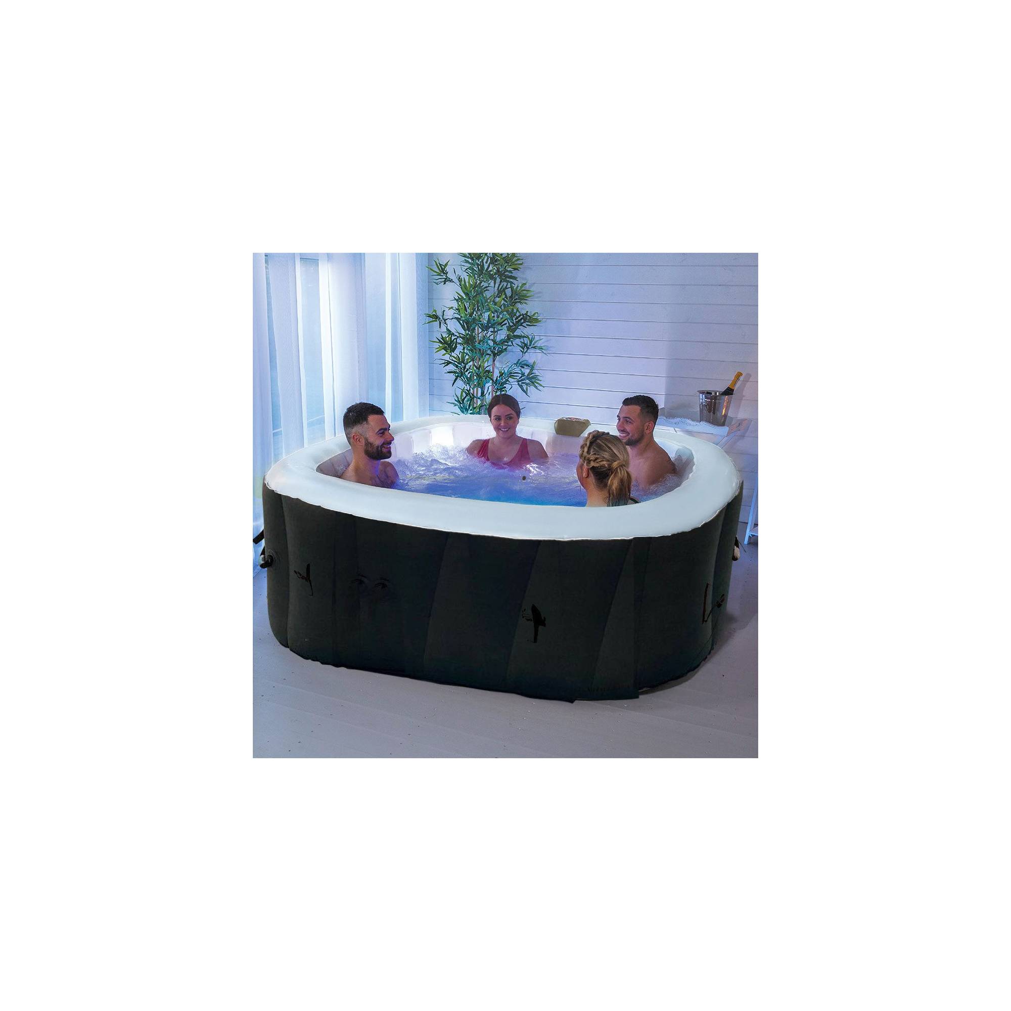 Spa gonflable 4 places carré - Sunspa - Bandeau LED inclus - Dimensions : 155 x 155 cm - Imagen 10