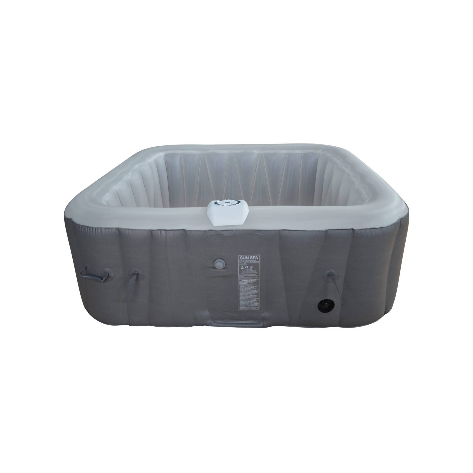 Spa gonflable 4 places carré - Sunspa - Bandeau LED inclus - Dimensions : 155 x 155 cm - Imagen 3