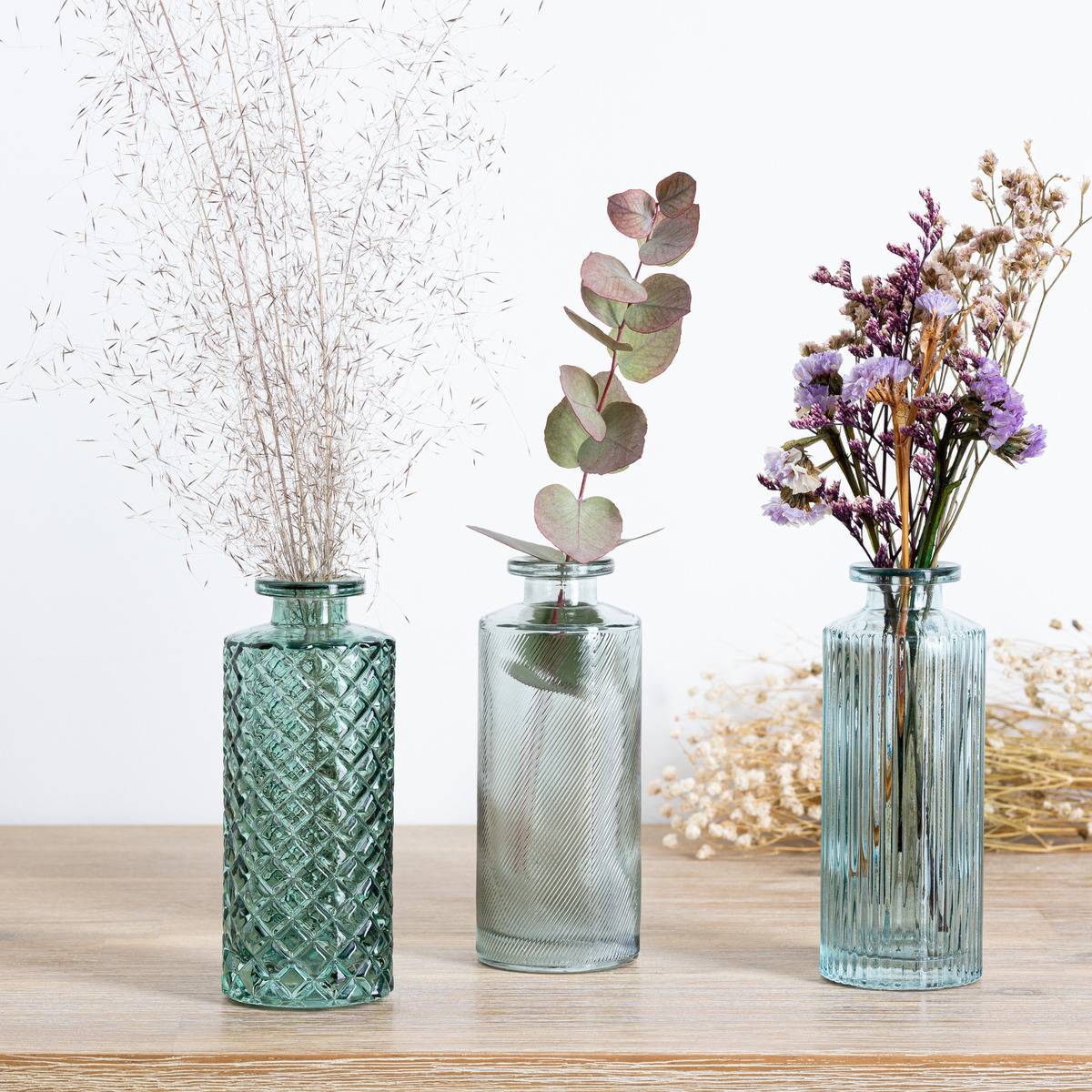 Atmosphera - Set de 3 soliflores vert D5,4cm - Atmosphera Créateur d'intérieur - Image 1