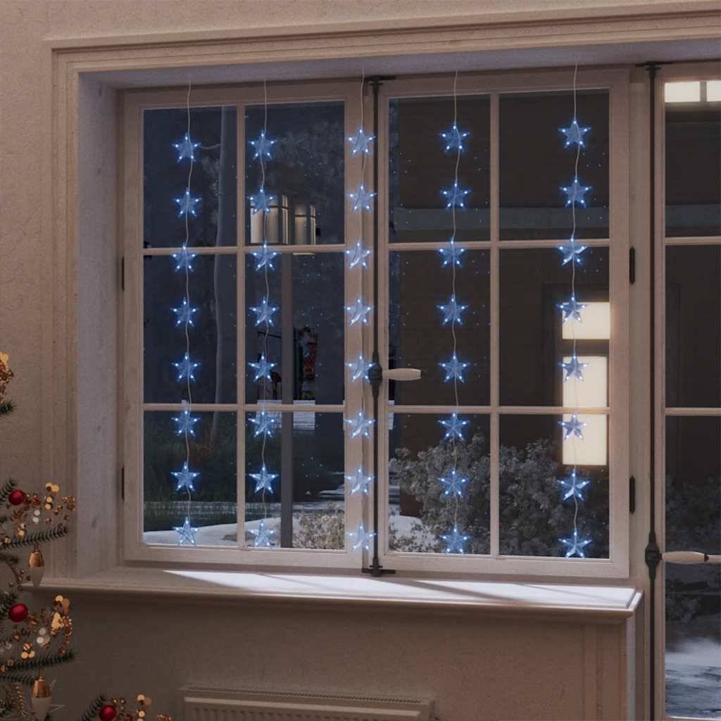 Rideau Lumineux Étoiles LED 200 LED Décoration Fêtes Noël Bleu – ComfortXL Outdoor Living - Image 1