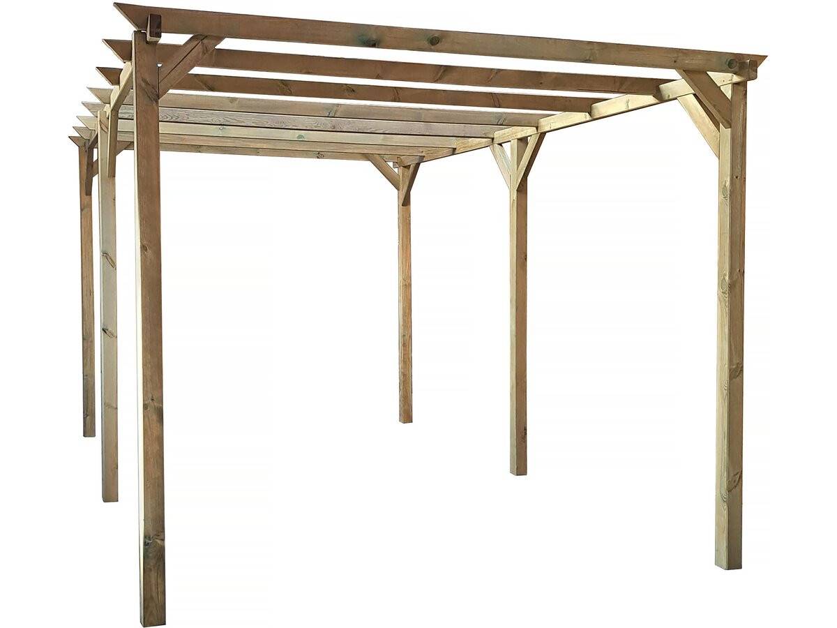 Habitat Et Jardin - Carport Voiture En Bois "solar Ii" 3 X 5 X 2.4 -habitat Et Jardin - Imagen 1