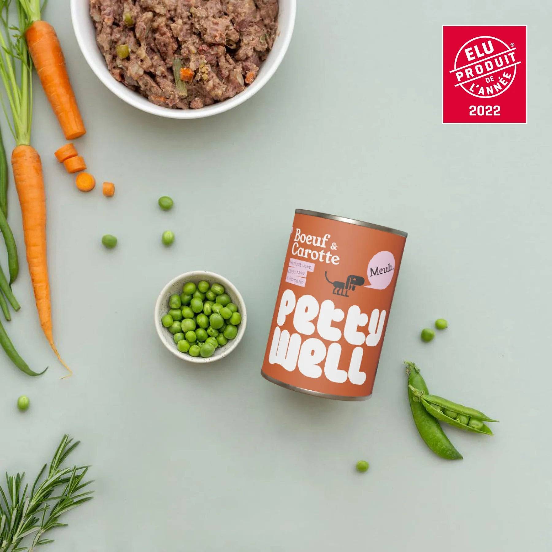 Petty Well - Pâtées Bœuf & Carottes pour Chien